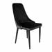 Krzesło LOUIS welurowe czarne 45x45x90 cm
