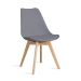 Krzesło FISCO plastikowe szare 49x41x84 cm
