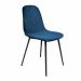 Krzesło SLANK welurowe kobaltowe 44x52x85cm