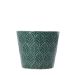 Osłonka na doniczkę SLANO ceramiczna zielona 11x9 cm