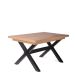Stół CROSS Stół rozkładany czarny + catania 145-185x85x77 cm