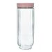 Pojemnik TENZO szklany z różową nakrętką 1,35 l