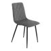 Krzesło WITUS w tkaninie szare 44x57x88 cm