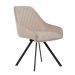 Krzesło LAURENT obrotowe welurowe beżowe 54x55x85 cm, SH: 50cm