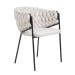Krzesło MERLE w tkaninie beżowe 57x59x78 cm
