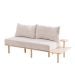 Sofa SERI 2-osobowa beżowa 180x76x75 cm