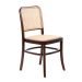 Krzesło LEGNO rattanowe brązowe 49x45x83 cm