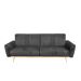 Sofa SAMTIGE 3-osobowa, z funkcją spania, czarna 212x84x86.5 cm