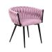 Krzesło PRINSSI NEW różowe 60x60x79 cm