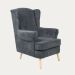 Fotel FOSSBY FASO sztruksowy szary 86x85x108 cm
