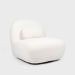 Fotel NORDVIK obrotowy ecru 82x87x74 cm