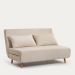 Sofa SOLACE 2-osobowa, z funkcją spania sztruksowa ecru 140x91x84 cm