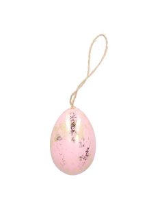 Zawieszka SPRINKLE jajko różowa 8 cm