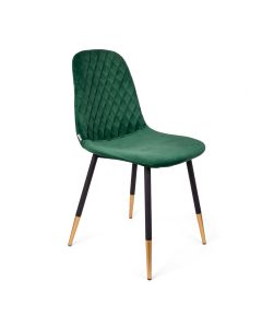 Krzesło NOIR welurowe zielone 44x52x85cm
