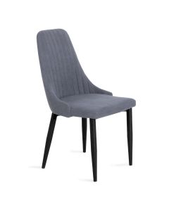 Krzesło LOUIS w tkaninie grafitowe 45x45x90 cm