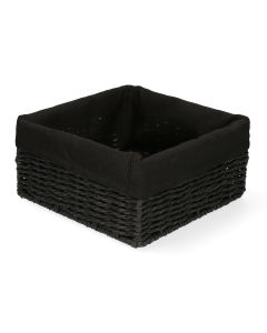 Koszyk TUOMO kwadratowy czarny 20x20 cm