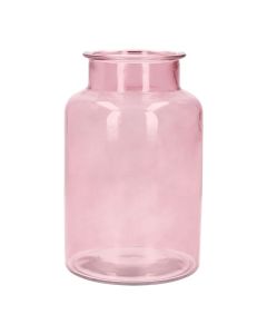 Wazon TENNO szklany różowy 14x22 cm
