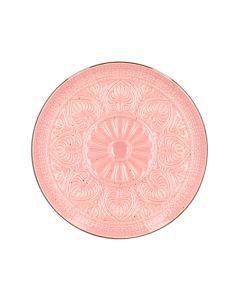 Talerz INDIE deserowy różowy 21 cm