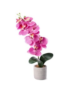 Orchidea ORCHID sztuczna różowa 9x8x49 cm