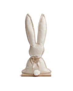 Dekoracja BOLANI królik welurowy 19 cm