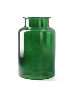 Wazon TENNO szklany zielony 14x22 cm
