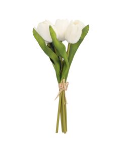 Kwiaty LITEN sztuczne tulipany białe 30 cm