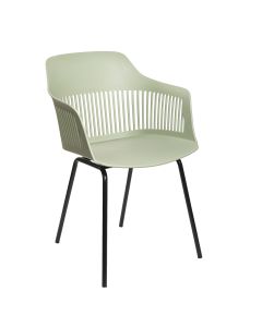 Krzesło FLER ażurowe pistacjowe 57x58x80 cm