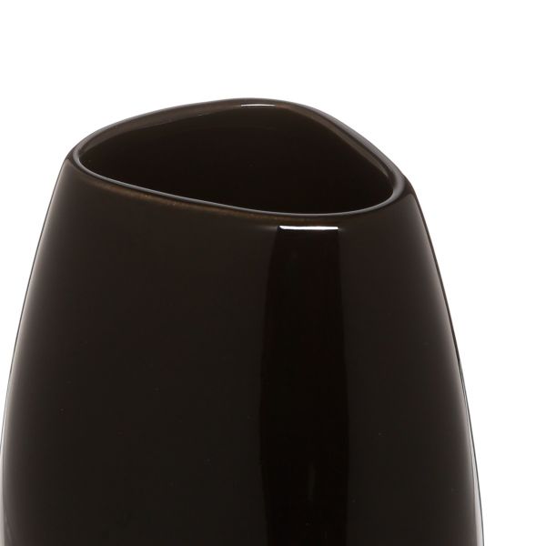 Kubek SILK łazienkowy gładki czarny 9,5 cm
