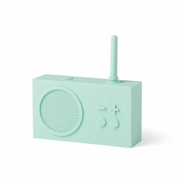 Głośnik TYKHO Bluetooth z funkcją radio FM miętowy 3 W