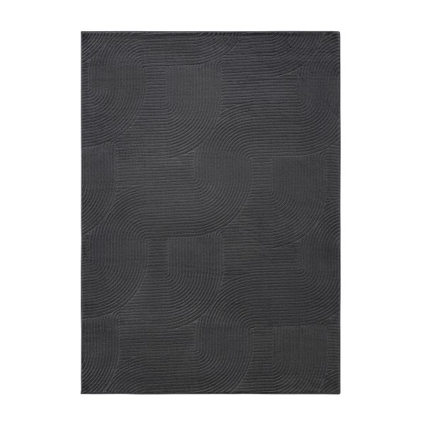 Dywan STILO ANTHRACITE nowoczesny w linie grafitowy 120x170 cm