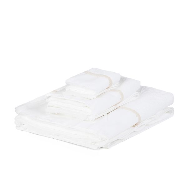 Komplet ręczników JUPITER białych 100x150+50x100+30x50 cm