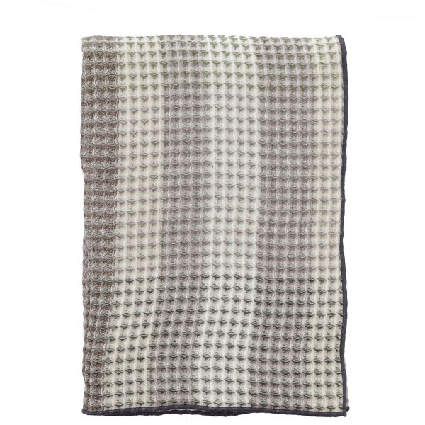 Koc BLEND szary w paski 150x170 cm