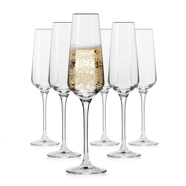 Zestaw kieliszków AVANT-GARDE do szampana Szkło Premium Crystalline 6 szt. 180 ml