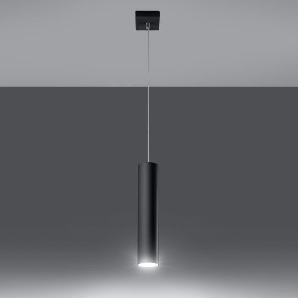 Lampa Lagos wisząca czarny 8x100 cm