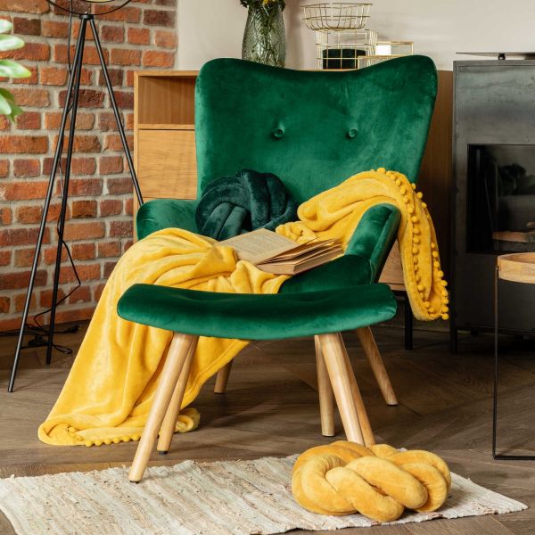  MOSS Fotel zielony 50x96 cm 