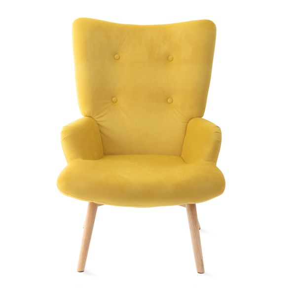 Fotel MOSS żółty 70x95cm
