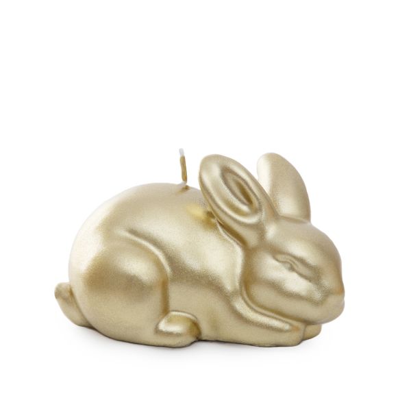 Świeca wielkanocna RABBIT złoty królik 6 cm