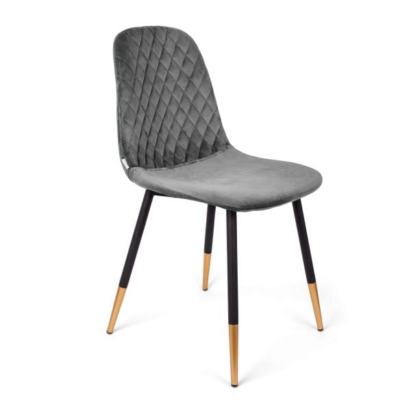  NOIR Krzesło szare 44x52x85cm 
