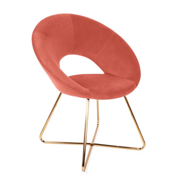  JARED Krzesło różowe 73x47x84 cm 