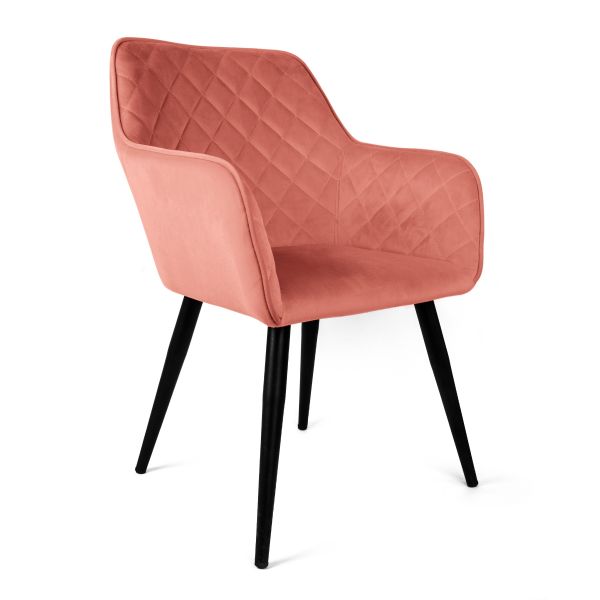  SHELTON Krzesło różowe 57x40x86 cm 