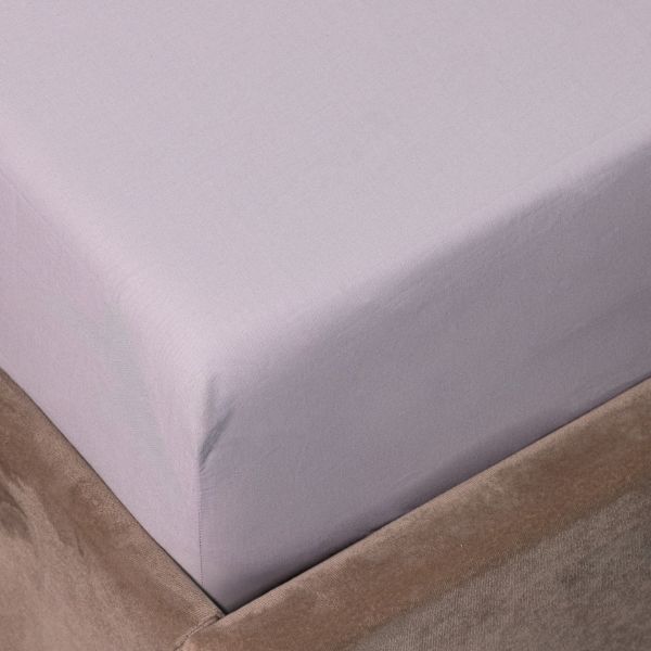 Prześcieradło LAUKO renforce szare 90x200 cm