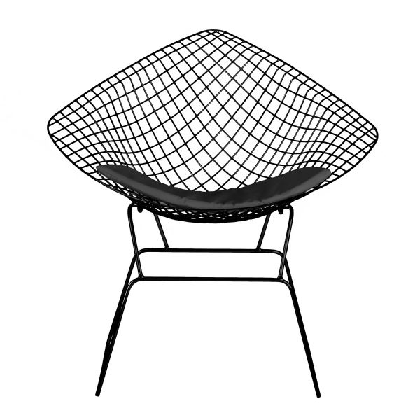 Krzesło INDUSTRIAL metalowe czarne 48x81x84 cm