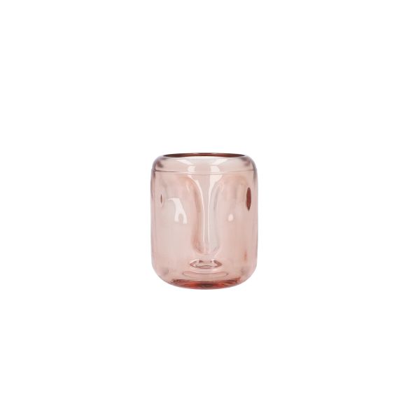  FACE Lampion w kształcie twarzy różowy 7x7x8 cm 