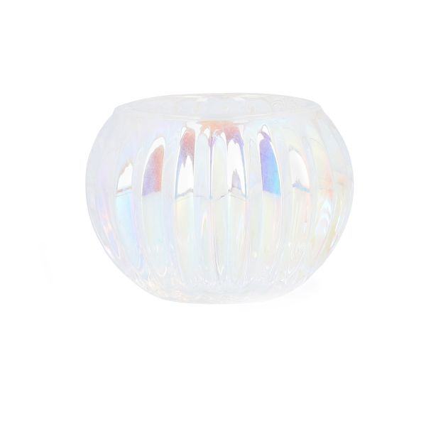  KALLISTO Lampion szklany transparentny 8x8x6 cm 