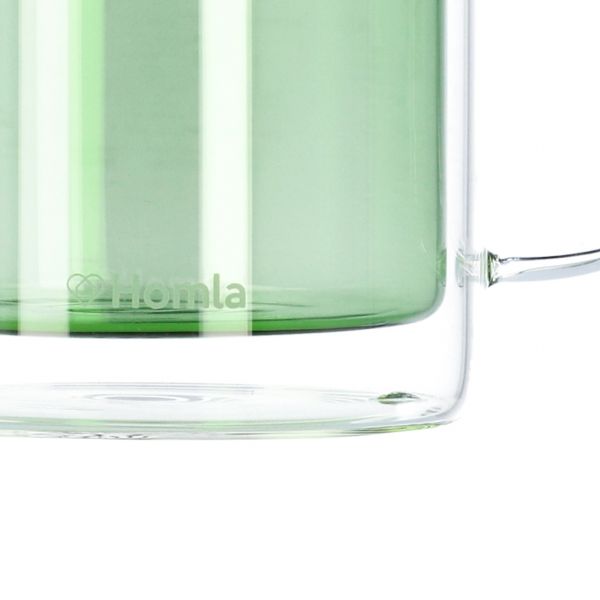 Szklanka CEMBRA z podwójną ścianką zielona 0,45 l