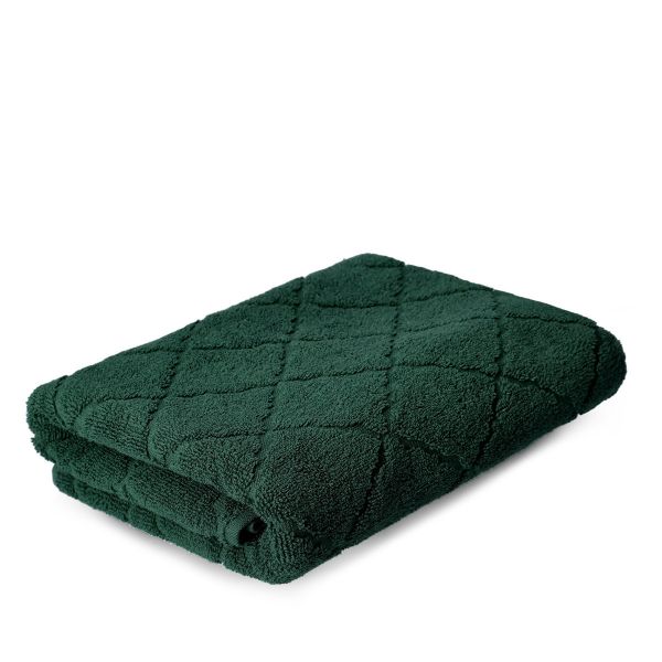 Ręcznik SAMINE bawełniany zielony z marokańską koniczyną 70x130cm