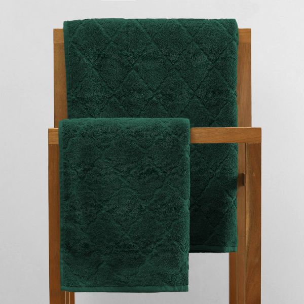 Ręcznik SAMINE z marokańską koniczyną zielony 70x130 cm