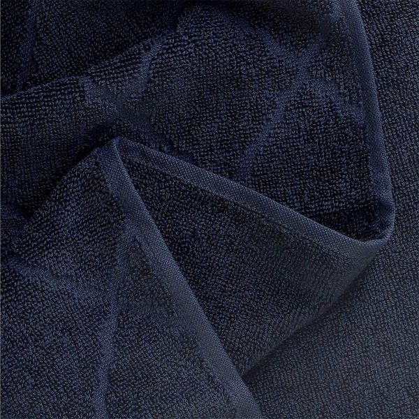 Ręcznik SAMINE z marokańską koniczyną granatowy 70x130 cm