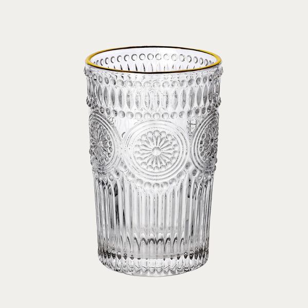 Szklanka BARREL ze złotym rantem 0,35 l