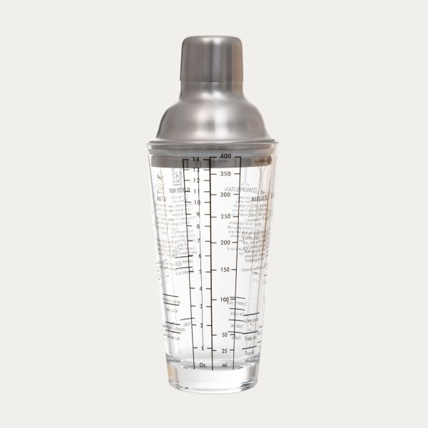 Shaker ALCOLE ze srebrnym wieczkiem 0,4 l